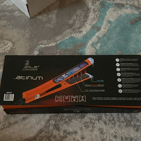 Royale Orange Hair Straightener Royale Orange Hair Straightener main image 3